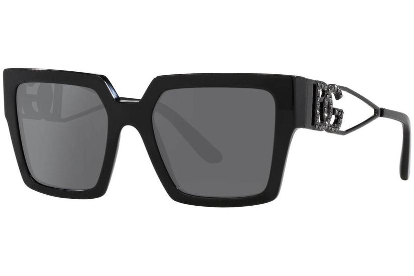 Dolce & Gabbana DG4446B (501/6G) 53 | Kadın Siyah Aynalı Güneş Gözlüğü